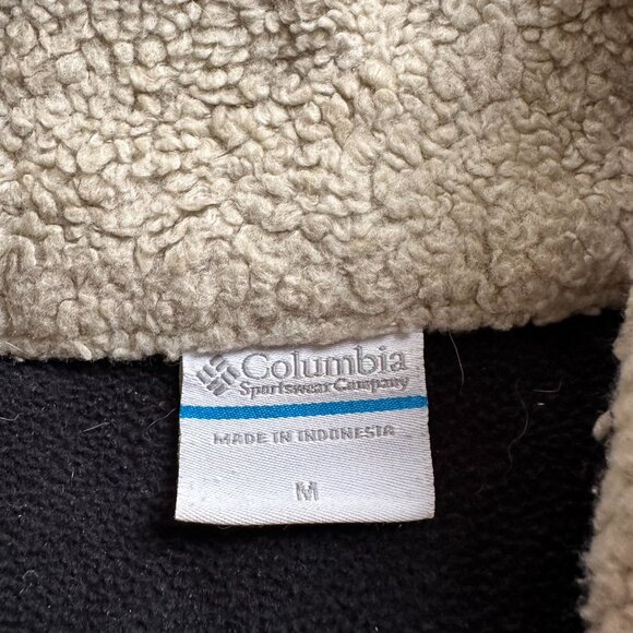 Columbia Sweater Mens Medium 1/4 Zip Mock Neck Fleece Pullover Omni Shield - Picture 3 of 12